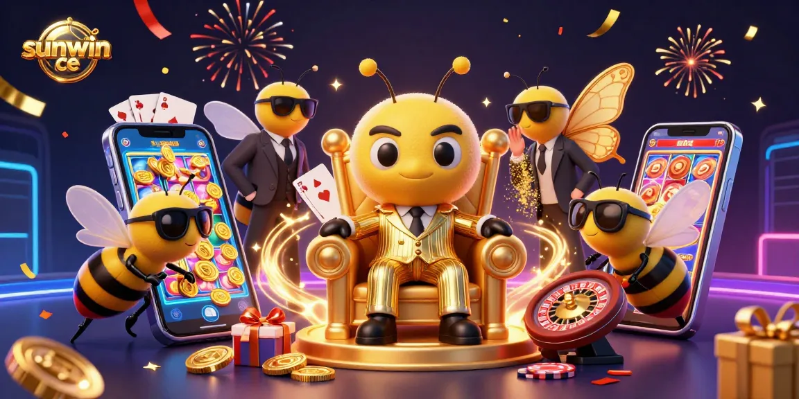 Engage in thrilling gaming action with sunwin ce featuring a bumblebee mob boss in a vibrant, detailed casino scene.