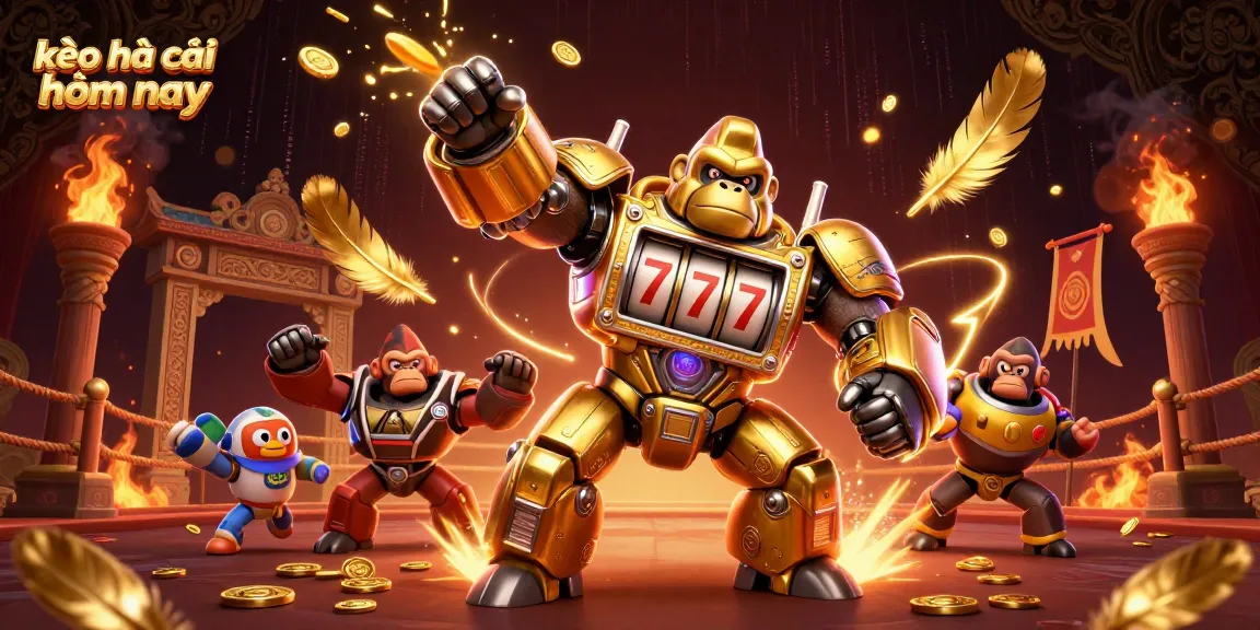 Engage with kèo nhà cái hôm nay in a dynamic 3D casino scene filled with action and excitement.