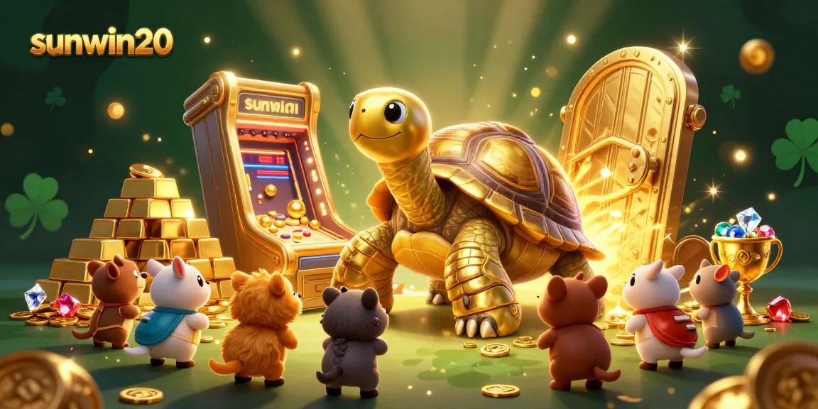 Experience thrilling gameplay at sunwin20, featuring lively cartoon characters in a vibrant casino setting.
